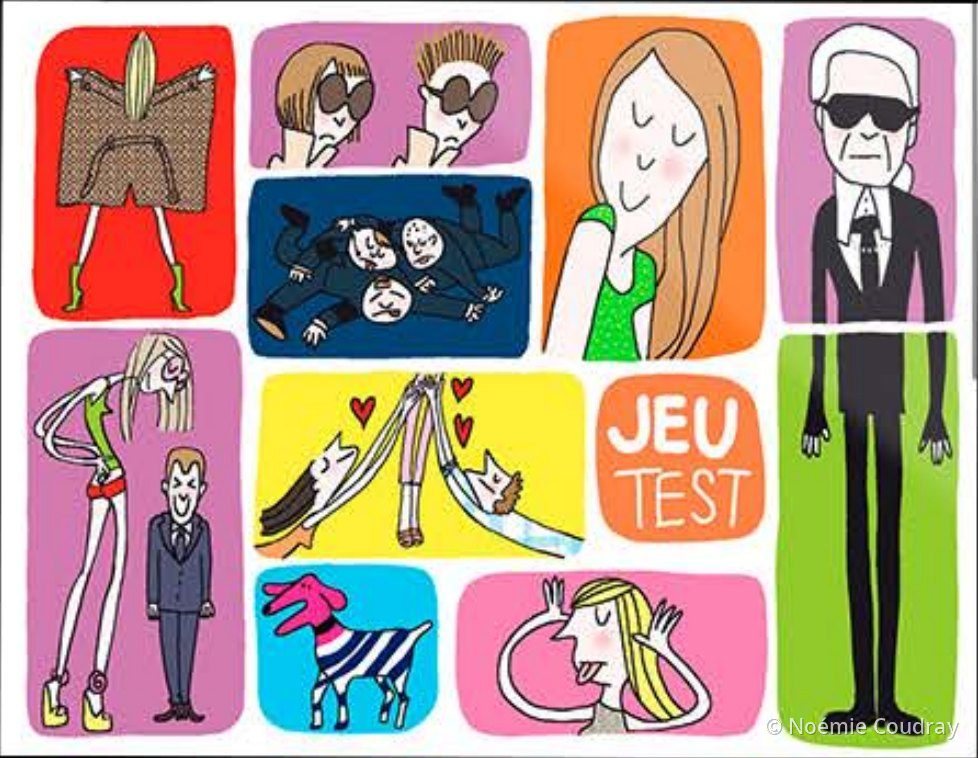 Illustrated quiz screen