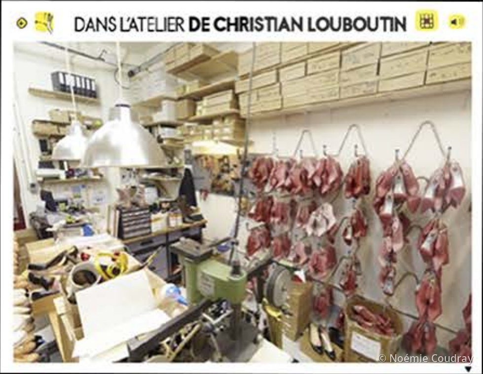 Screen “Inside Christian Louboutin’s studio”